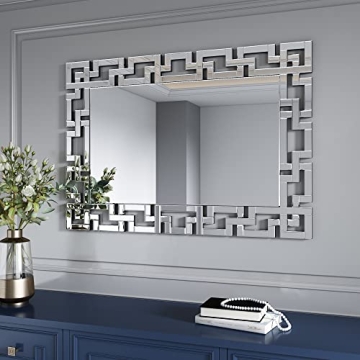 JACUKO Grecian Decorative Wall Mirror - 28x39 Inches