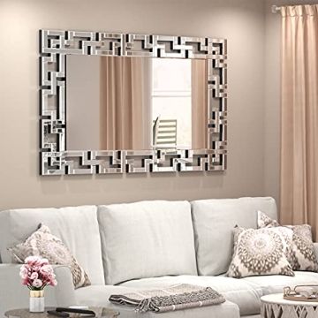 JACUKO Grecian Decorative Wall Mirror - 28x39 Inches