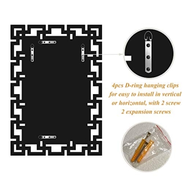 JACUKO Grecian Decorative Wall Mirror - 28x39 Inches