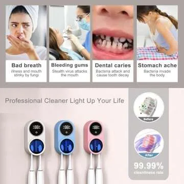 Biodzzs Smart Toothbrush Holder and Cleaner for All Ages