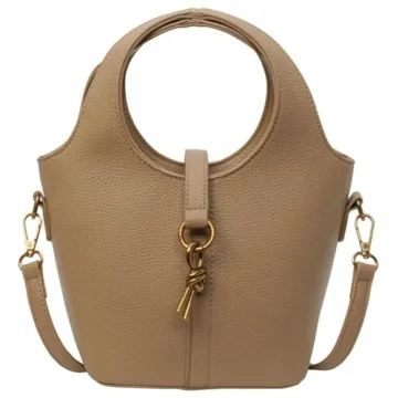 Stylish Women's PU Leather Bucket Bag - Vintage Crossbody & Shoulder Purse