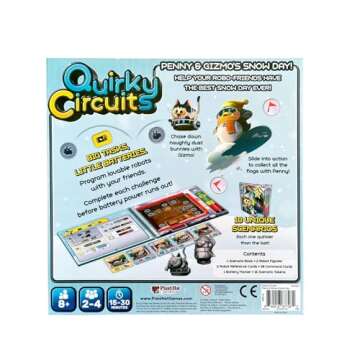 Plaid Hat Games Quirky Circuits: Penny and Gizmo's Snow Day – Cooperative Robot Programming Game f...