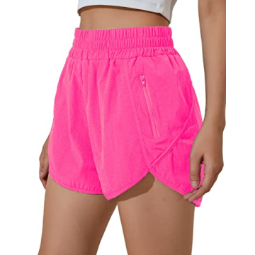 BMJL Women's Running Shorts High Waisted Pocket Athletic Wear