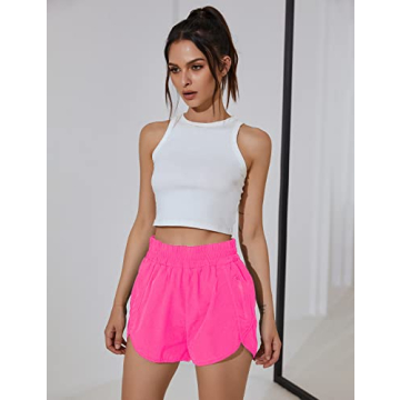 BMJL Women's Running Shorts High Waisted Pocket Athletic Wear