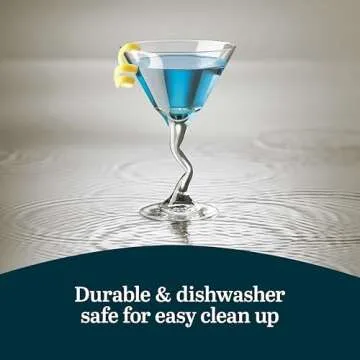 Libbey Martini Glasses Set of 4, Durable Unique Martini Glasses with Z-Stem, Dishwasher Safe Martini Glass Set for Birthdays, Parties and More