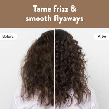 Ethique Frizz Wrangler - Smoothing Solid Shampoo Bar for Dry & Damaged Hair - Vegan, Eco-Friendly, P...