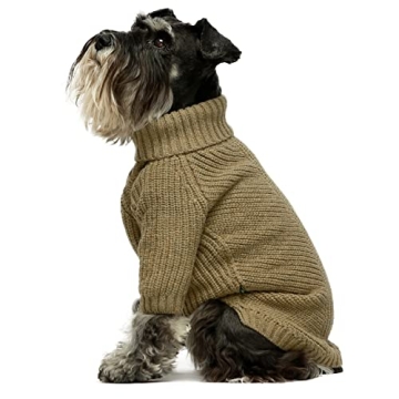 Fitwarm Thermal Knitted Dog Sweater Cozy Turtleneck Jacket