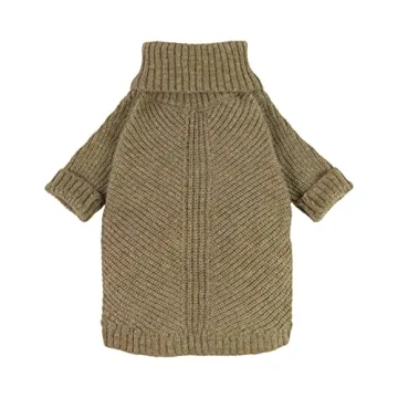 Fitwarm Thermal Knitted Dog Sweater Cozy Turtleneck Jacket