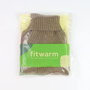 Fitwarm Thermal Knitted Dog Sweater Cozy Turtleneck Jacket