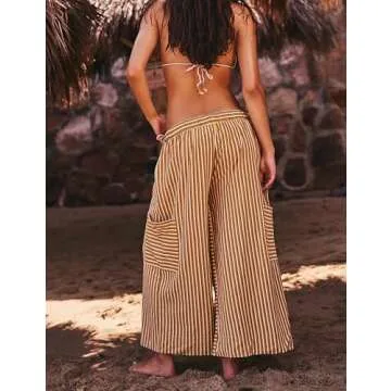 Chic Bankeng Women's Striped Palazzo Pants for Comfort