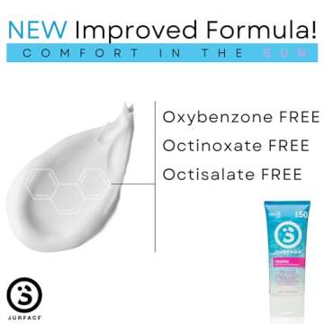 Surface TROPIX Sheer Touch Sunscreen Lotion-Oxybenzone, Octinoxate & Octisalate FREE - Hawaii 104 Reef Act Compliant – Water Resistant UVA/UVB Protection - 6oz - SPF 50-2 Count