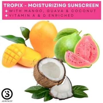 Surface TROPIX Sheer Touch Sunscreen Lotion-Oxybenzone, Octinoxate & Octisalate FREE - Hawaii 104 Reef Act Compliant – Water Resistant UVA/UVB Protection - 6oz - SPF 50-2 Count