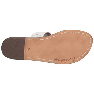 Sam Edelman Women's Gala Slide Sandal in Bright White Leather