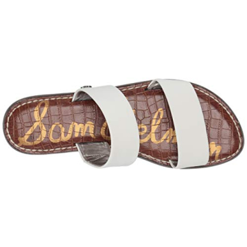 Sam Edelman Women's Gala Slide Sandal in Bright White Leather