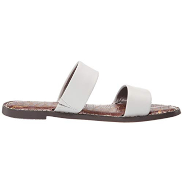 Sam Edelman Women's Gala Slide Sandal in Bright White Leather
