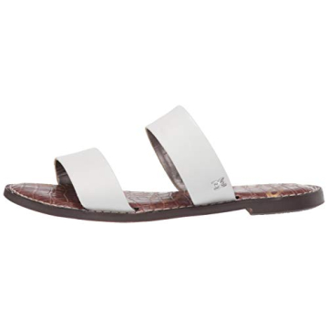 Sam Edelman Women's Gala Slide Sandal in Bright White Leather