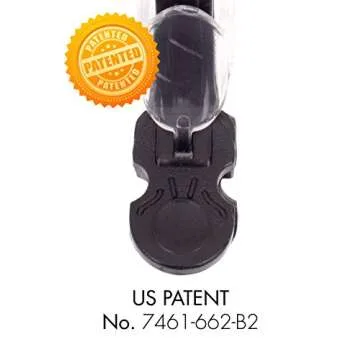 The Hair Shop Large Shark Clip | Enhanced Croc Crocodile Alligator Grip Clip (2nd Generation)| Sectioning Tool for Women | US Patented | Professional Salon Quality -Made In Korea (Large Black, 4 Pack)