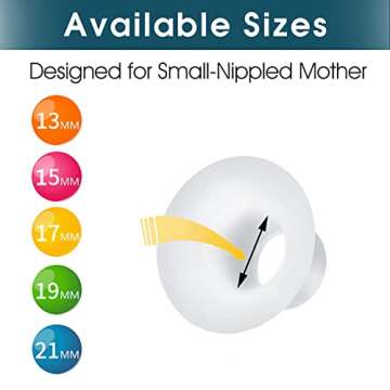 Begical Flange Inserts 13mm for Medela/Spectra/tsrete/momcozy/Elvie/navi/bellababy Breastpump 24mm B...