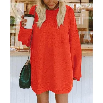 BTFBM Oversized Sweater Dress for Cozy Fall Style