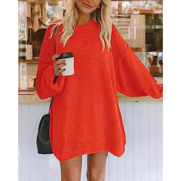BTFBM Oversized Sweater Dress for Cozy Fall Style