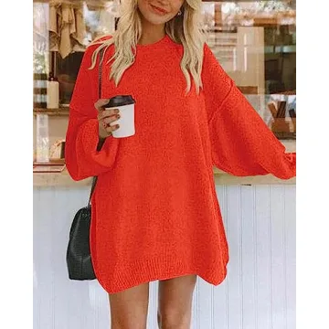 BTFBM Oversized Sweater Dress for Cozy Fall Style