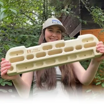 TWO STONES Wooden Hangboard for Climbing Training