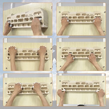 TWO STONES Wooden Hangboard for Climbing Training