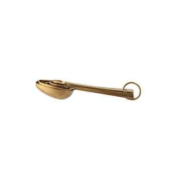 Gold Measuring Spoons Set – Elegant Kitchen Essential