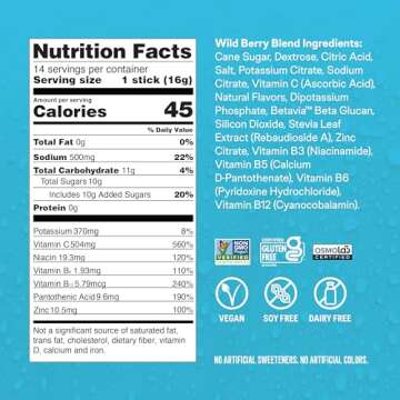 Liquid I.V.® Hydration Multiplier +Immune Support - Wild Berry Blend | Electrolyte Powder Drink Mix | 1 Pack (14 Servings)