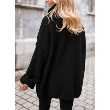 PRETTYGARDEN Women's Oversized Chunky Turtleneck Sweater