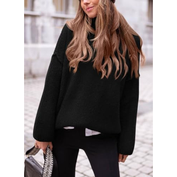 PRETTYGARDEN Women's Oversized Chunky Turtleneck Sweater