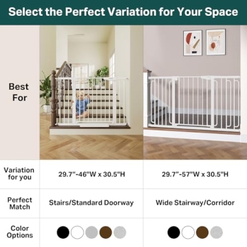 Cumbor Baby Gate 29.7-46" for Safe Home Access