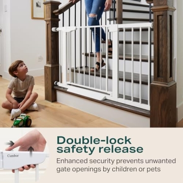 Cumbor Baby Gate 29.7-46" for Safe Home Access