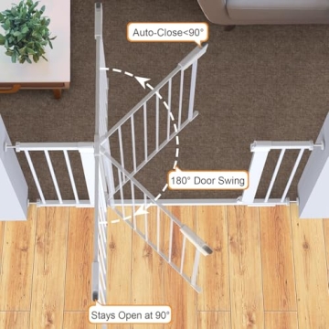 Cumbor Baby Gate 29.7-46" for Safe Home Access