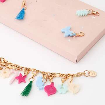 Meri Meri Winter Ballerina Charm Bracelet Advent Calendar (Pack of 1), Advent Calendar For Girls, Ag...