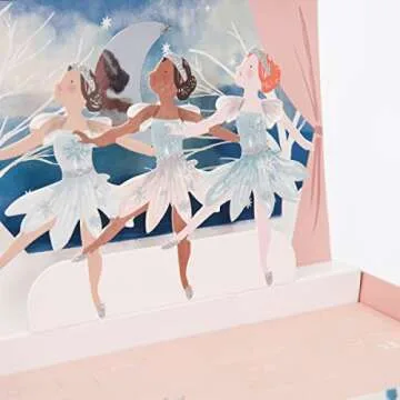 Meri Meri Winter Ballerina Charm Bracelet Advent Calendar (Pack of 1), Advent Calendar For Girls, Ages 8+, 6.875" x 2.375" x 4.375", Christmas Countdown Calendar, Advent Gift, Jewelry Box, Christmas