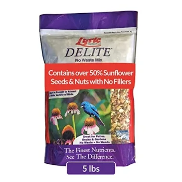 Lyric Delite Wild Bird Seed - No Waste Mix Attracts Buntings, Chickadees & Finches