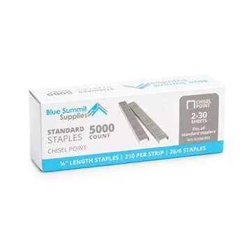 50,000 Staples - Jam-Free Stainless Steel for All Uses