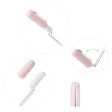 Mini Lint Roller Travel Size Portable Lint Remover for Purse Small Sticky Roller with Cover for Pet ...