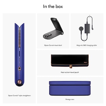 Dyson Corrale Hair Straightener Vinca Blue and Rose Gold