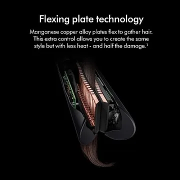 Dyson Corrale Hair Straightener Vinca Blue and Rose Gold