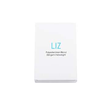 TWOPAGES Liz Series Faux Linen Curtain Fabric Samples for Creative Décor