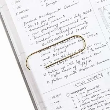 Elegant Poketo Large Brass Paper Clips for Stylish Organization