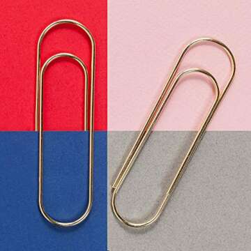 Poketo Large Brass Paper Clips, Set of 2