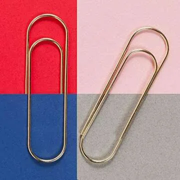 Elegant Poketo Large Brass Paper Clips for Stylish Organization