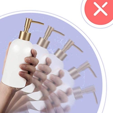 Natheeph 14OZ Ceramic Soap Pump for Kitchen & Bathroom