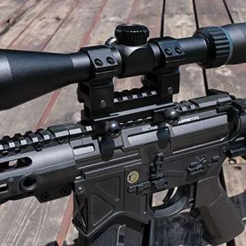 Fyland 0.83'' Picatinny Riser Mount with See Through Hole for Scopes and Optics, 3.3'' Long, 8 Slot