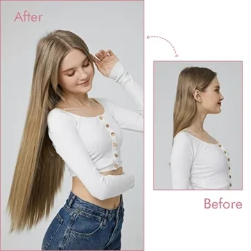 REECHO Invisible Wire Hair Extensions Adjustable Secure Fit