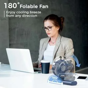 COMLIFE Portable Handheld Misting Fan, 3000mAh Rechargeable - Up to 10h Cooling & 1h Misting, Battery Operated Spray for Travel, Home Office, Camping, Outdoors