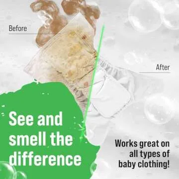 Rockin' Green Laundry Detergent, Plant based, All Natural Laundry Detergent Powder, Vegan and Biodegradable Odor Fighter, Safe for Sensitive Skin (Baby Cloth Diaper 90 Loads Unscented)